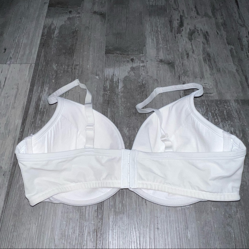 Cacique Solid White Back Closure Wired Lightly Li… - image 3